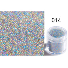 Transparent Symphony Colorful Bubble Beads Microbead Glass Non-porous Small Round Beads Nail Art