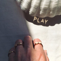 Yanguang Projection Black Technology Couple Ring