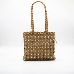 Woven Handbags Pearl Handbag - Fashionner