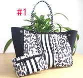 Fashionx Spain Women Luxury Shoulder Bag Large Neoprene Light Bolsas Female Travel Beach Holiday Handbags - Fashionner