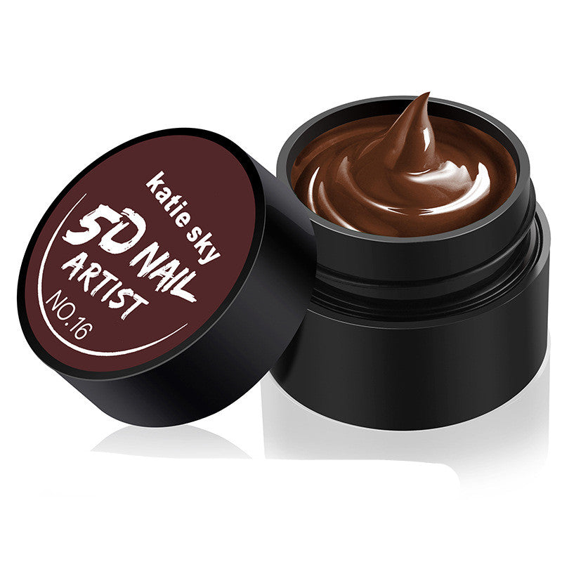 Painted Metal Painted Glue 5D Three-dimensional Nail Phototherapy Pull Line Nail Polish Glue - Fashionner