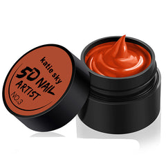 Painted Metal Painted Glue 5D Three-dimensional Nail Phototherapy Pull Line Nail Polish Glue - Fashionner