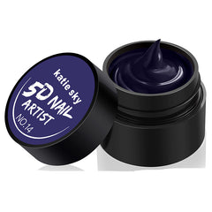 Painted Metal Painted Glue 5D Three-dimensional Nail Phototherapy Pull Line Nail Polish Glue - Fashionner