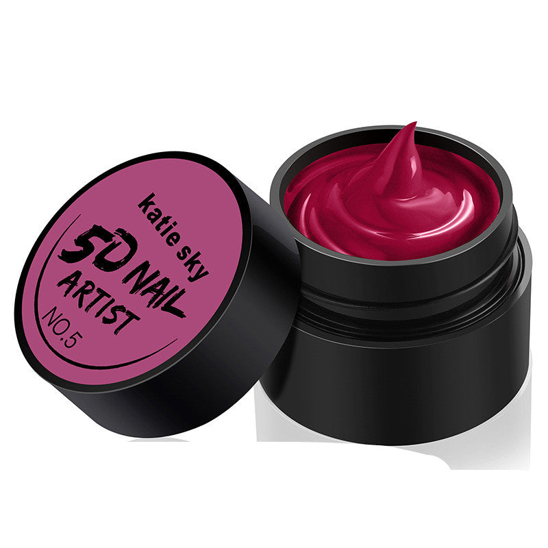 Painted Metal Painted Glue 5D Three-dimensional Nail Phototherapy Pull Line Nail Polish Glue - Fashionner