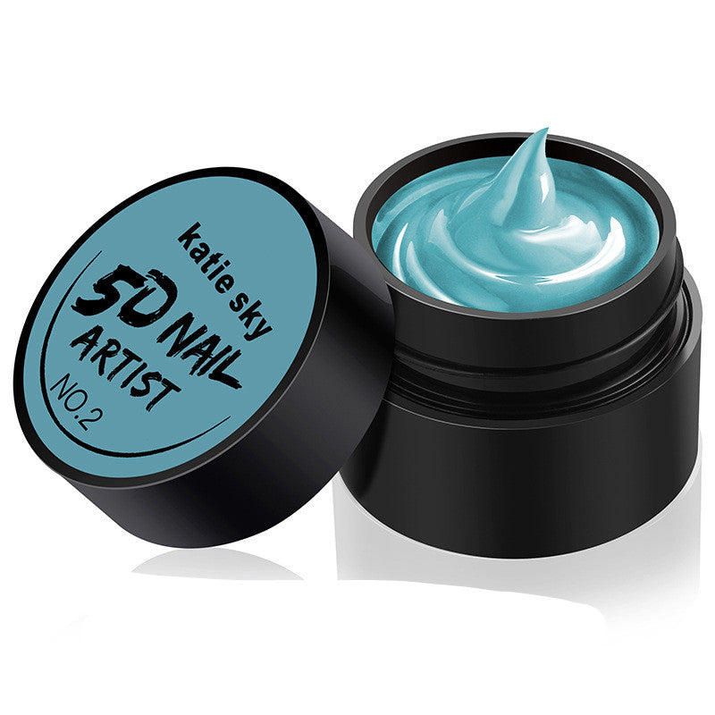 Painted Metal Painted Glue 5D Three-dimensional Nail Phototherapy Pull Line Nail Polish Glue - Fashionner