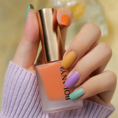 Peelable Nail Polish Matte Matte Nail Polish Odor-Free Water-Based Nail Polish Candy Color Nail Polish - Fashionner