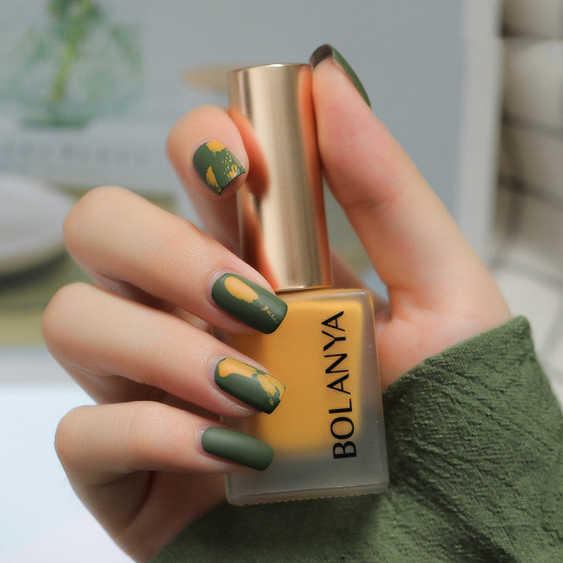 Peelable Nail Polish Matte Matte Nail Polish Odor-Free Water-Based Nail Polish Candy Color Nail Polish - Fashionner