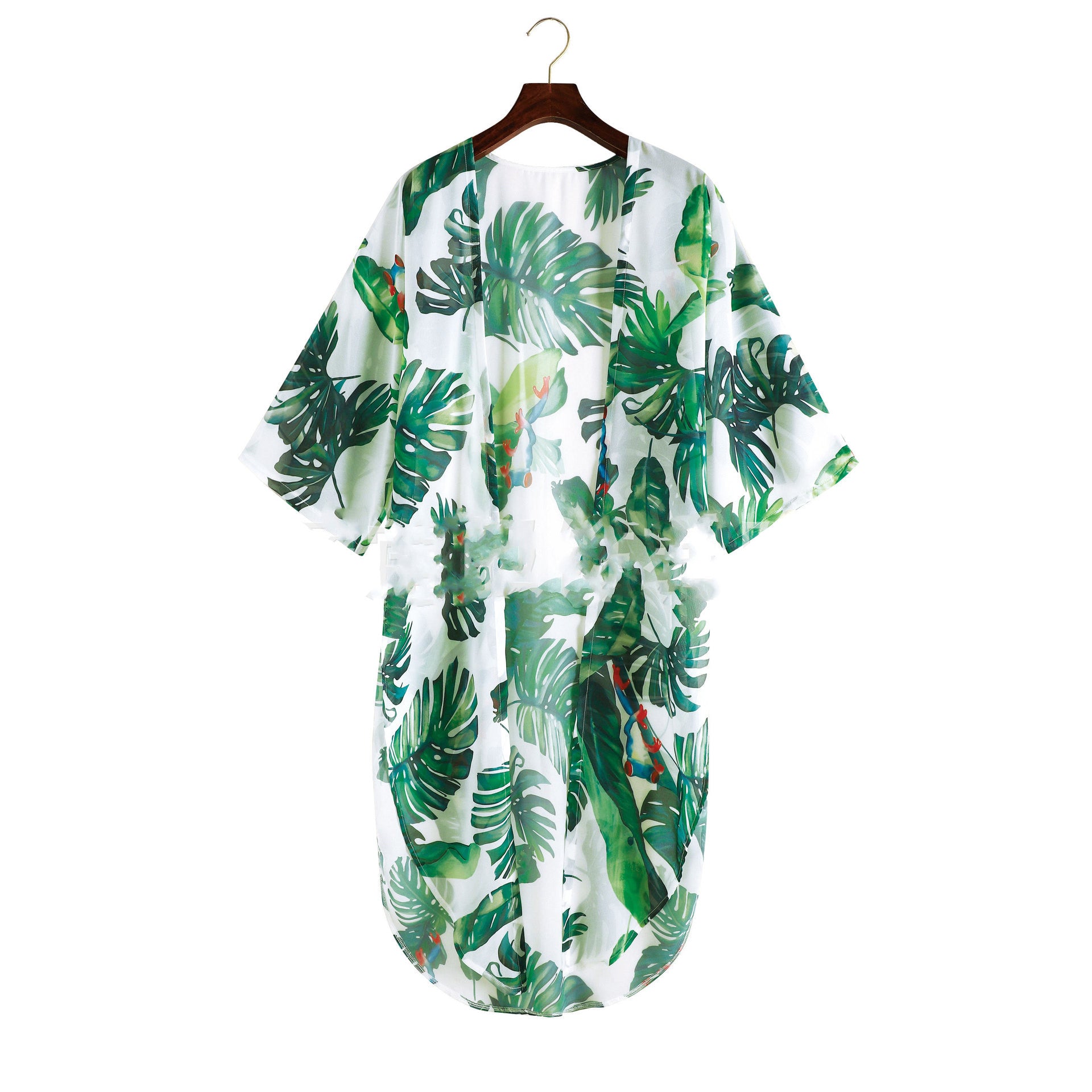 Summer Seaside Vacation Chiffon Shirt European And American Swimsuit Sunscreen Clothing - Fashionner