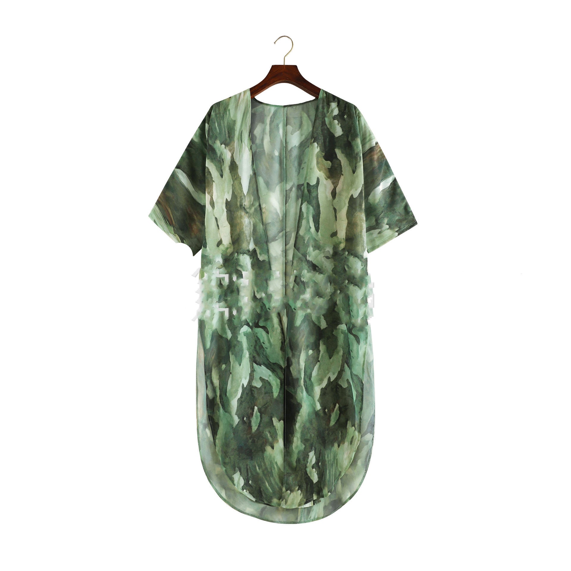 Summer Seaside Vacation Chiffon Shirt European And American Swimsuit Sunscreen Clothing - Fashionner