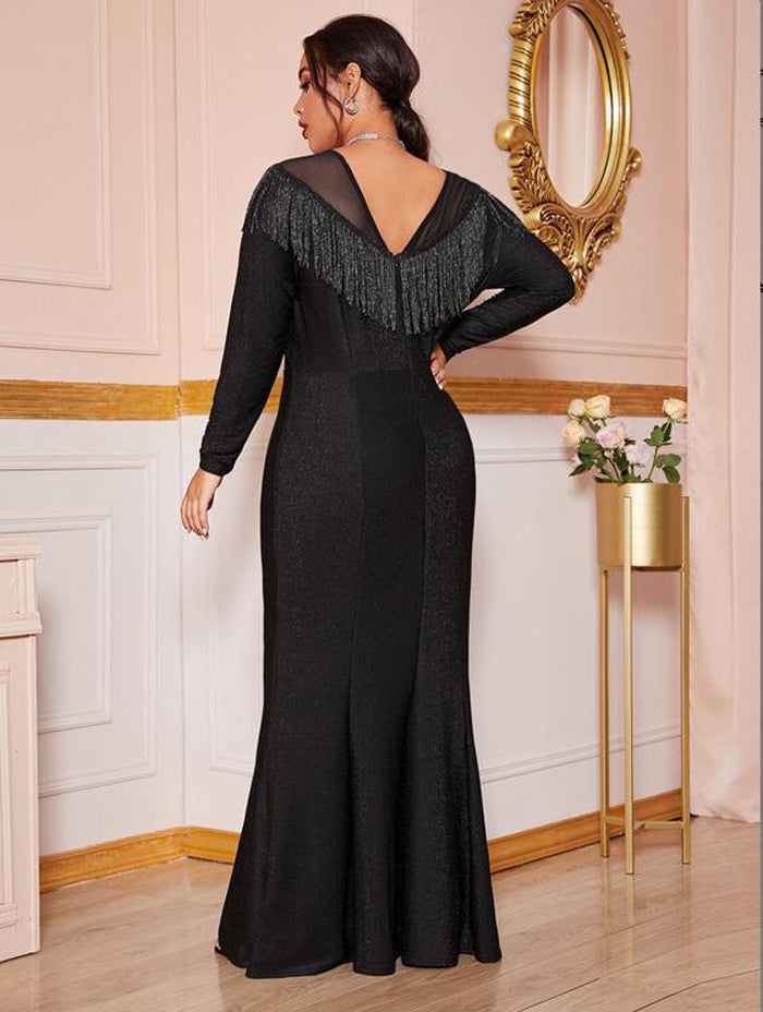 Fat Women Plus Size Evening Party Prom Long Dress Dresses - Fashionner