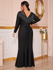 Fat Women Plus Size Evening Party Prom Long Dress Dresses - Fashionner