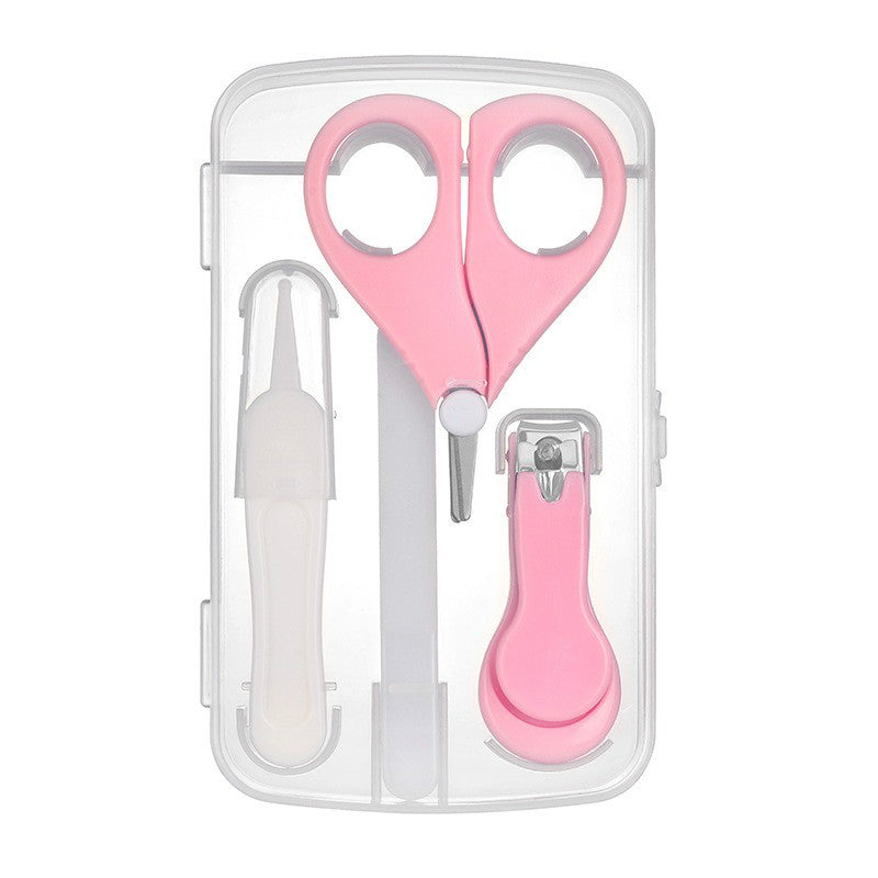 Baby Nail File Combination Set Baby Nail Clipper Four-Piece Set Baby Safety Nail Clipper - Fashionner