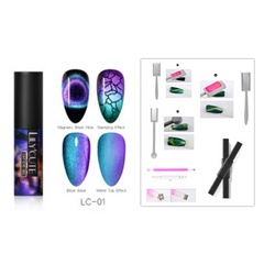 Magic Wide Cat Eye Nail Polish - Fashionner