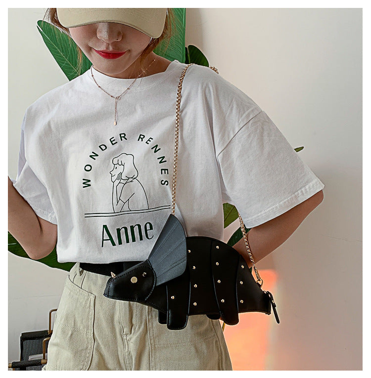 Crossbody-Bag Handbags Clutch-Bag Women Purses Triceratops Chic Mini Girl's Fashion - Fashionner