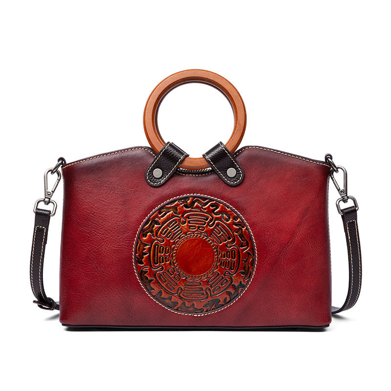 Fashion Vintage Designer Ladies Bags Genuine Leather Womens Handbags For Women Shoulder Bag - Fashionner