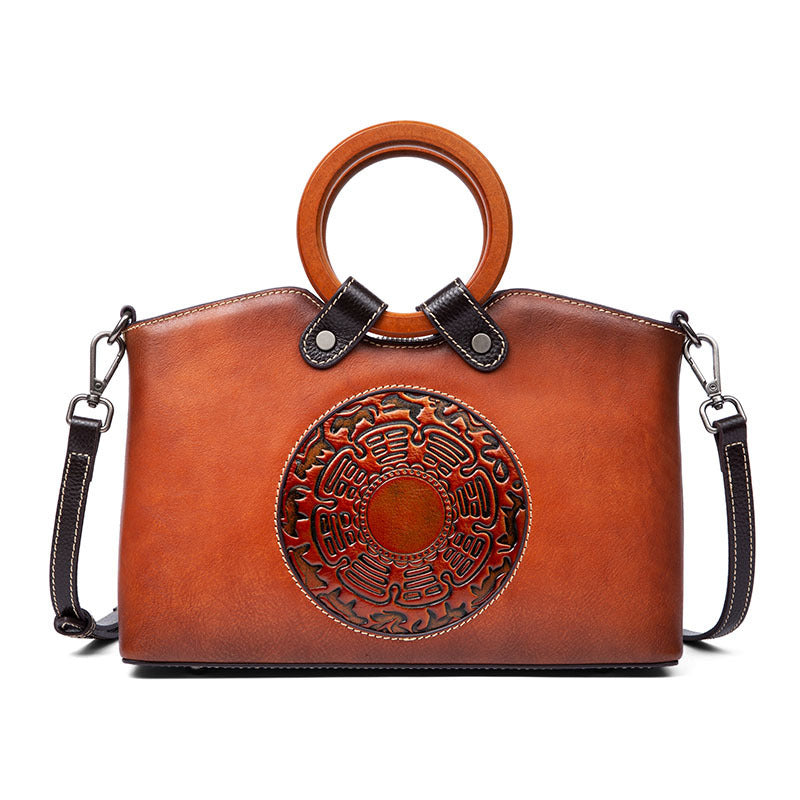 Fashion Vintage Designer Ladies Bags Genuine Leather Womens Handbags For Women Shoulder Bag - Fashionner