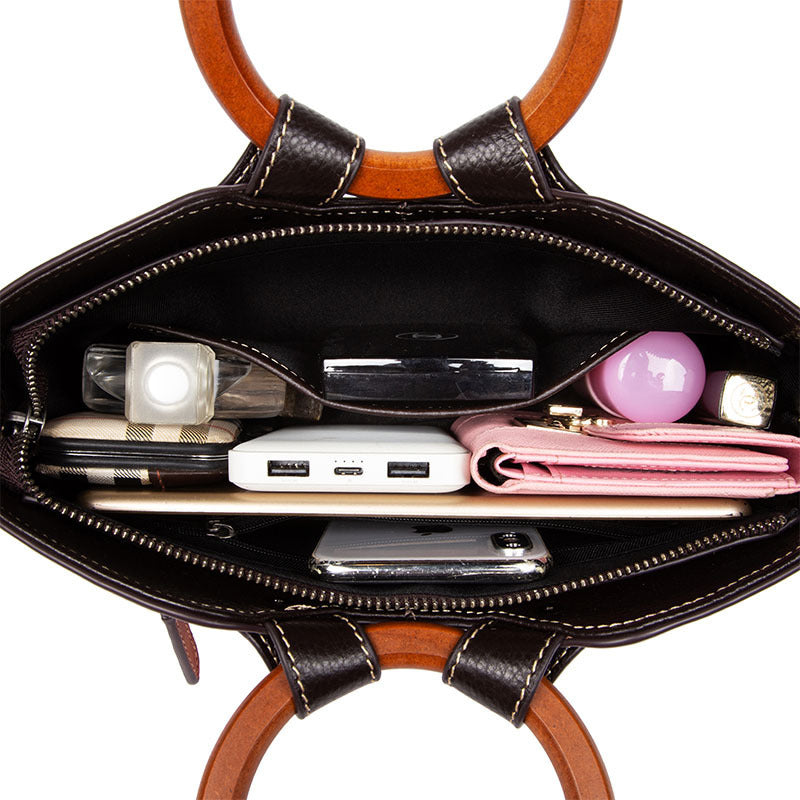 Fashion Vintage Designer Ladies Bags Genuine Leather Womens Handbags For Women Shoulder Bag - Fashionner