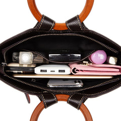 Fashion Vintage Designer Ladies Bags Genuine Leather Womens Handbags For Women Shoulder Bag - Fashionner