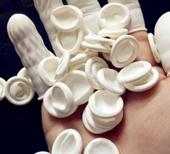 Taoku Cat Finger Stall Private Care Supplies Vagina Washing Silicone White - Fashionner