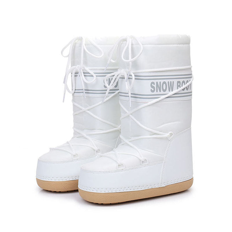 Ski Space Boots Fashion Round Toe Mid-calf Women - Fashionner