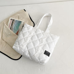 Commuter Hand-carrying Bag Diamond Quilted Big Bag - Fashionner