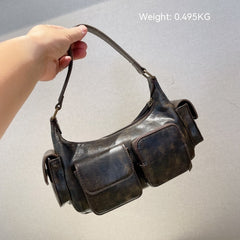 Simple One-shoulder Underarm Tote Bag - Fashionner