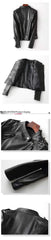 Sheepskin Small Motorcycle Jacket - Fashionner
