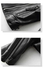 Sheepskin Small Motorcycle Jacket - Fashionner