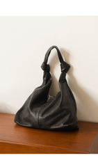 Women's Leather Handbag All-matching Underarm Bag - Fashionner