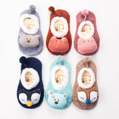Feather Yarn Baby Cartoon Doll Non-slip Socks - Fashionner