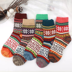 Women's Fashion Personalized Knitted Woolen Yarn Socks - Fashionner