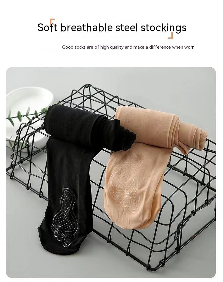Spring New Mask Steel Wire Stocking Anti-snagging Thin Pantyhose Non-slip Silicone - Fashionner