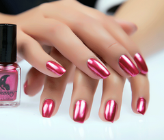 Stainless Steel Color Mirror Silver Nail Polish - Fashionner