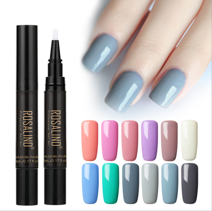 5ml Solid Color Nail Art Pen Nail Glue for Nail Art - Fashionner