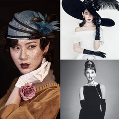 Bridal Ball Gloves Long Satin Wedding Dress Hepburn Gloves