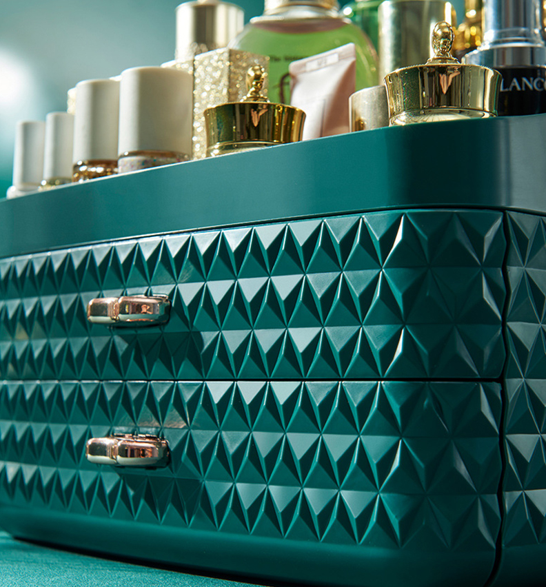 Desktop dustproof cosmetics storage box - Fashionner