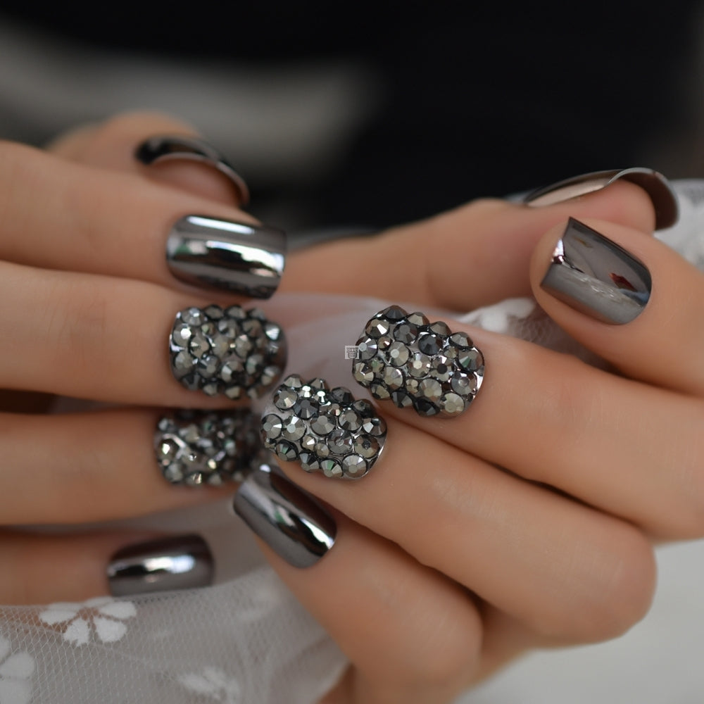 Metal false nails for women - Fashionner