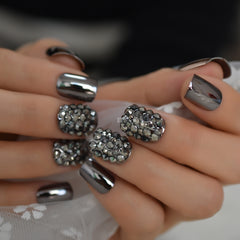 Metal false nails for women - Fashionner
