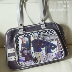 Women's Corduroy Large Capacity Commuter Shoulder Bag - Fashionner