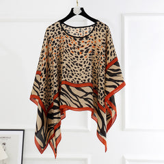 Artificial Silk Pullover Sunscreen Scarf Shawl - Fashionner