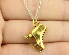 Skate alloy pendant necklace