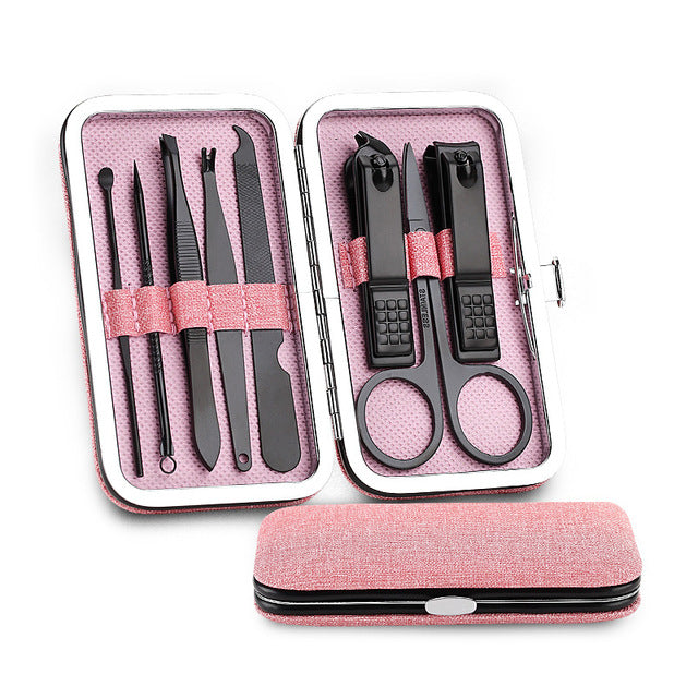 Manicure tool nail clipper 8 piece set - Fashionner