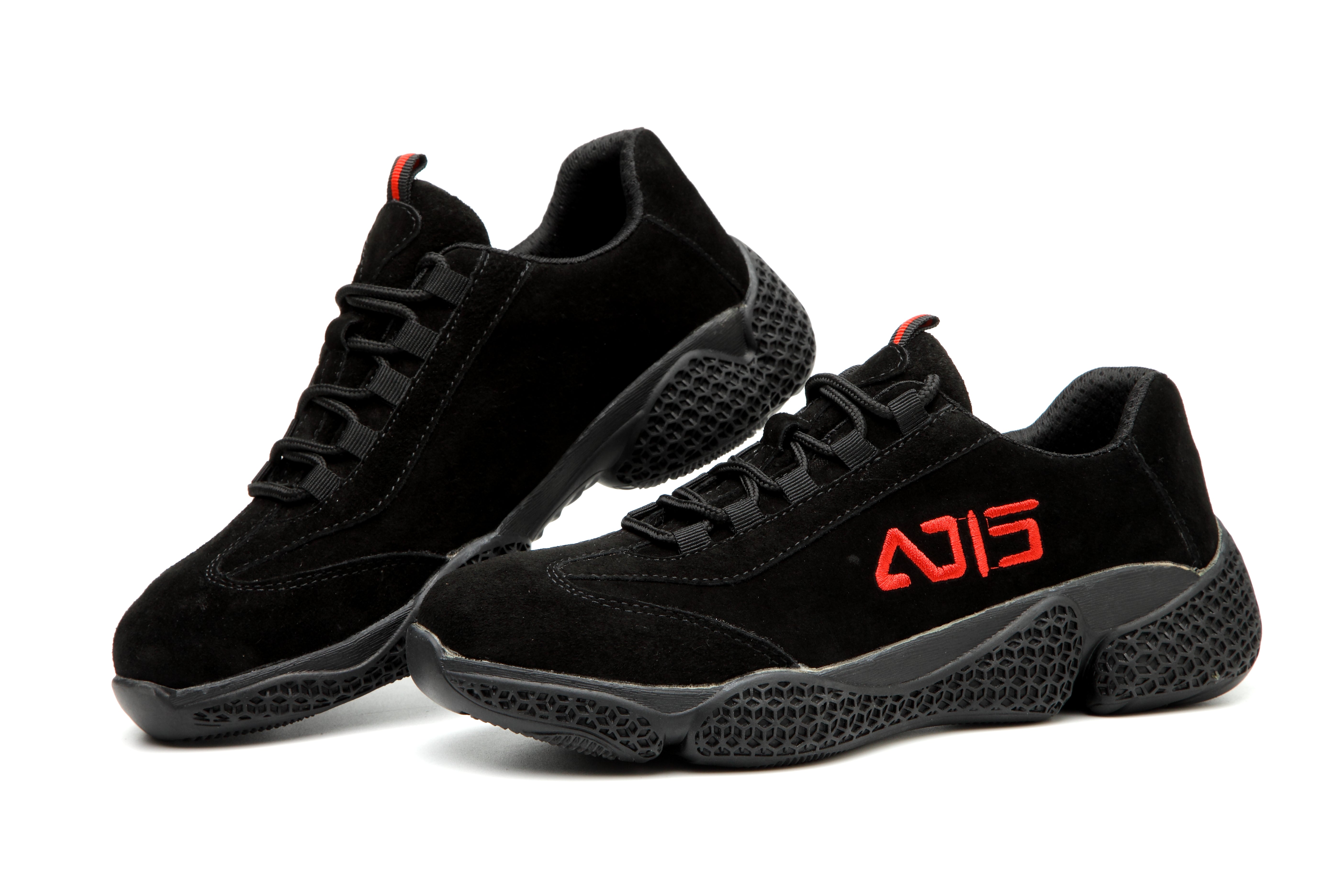 Safety Shoes Anti-Smash Anti-Puncture Breathable Suede Welding Work Shoes - Fashionner