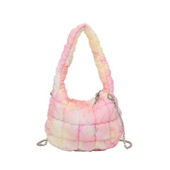 Cloud Bag Bubble Pleated Nylon Puff Handbag - Fashionner