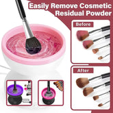 Electric Makeup Brush Cleaner Machine Portable Automatic USB Cosmetic Brush Cleaner Tools For All Size Beauty Makeup Brushes Set - Fashionner