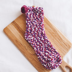 Thickened Fleece-lined Confinement Coral Fleece Sleeping Wear Warm Terry Sleeping Socks - Fashionner