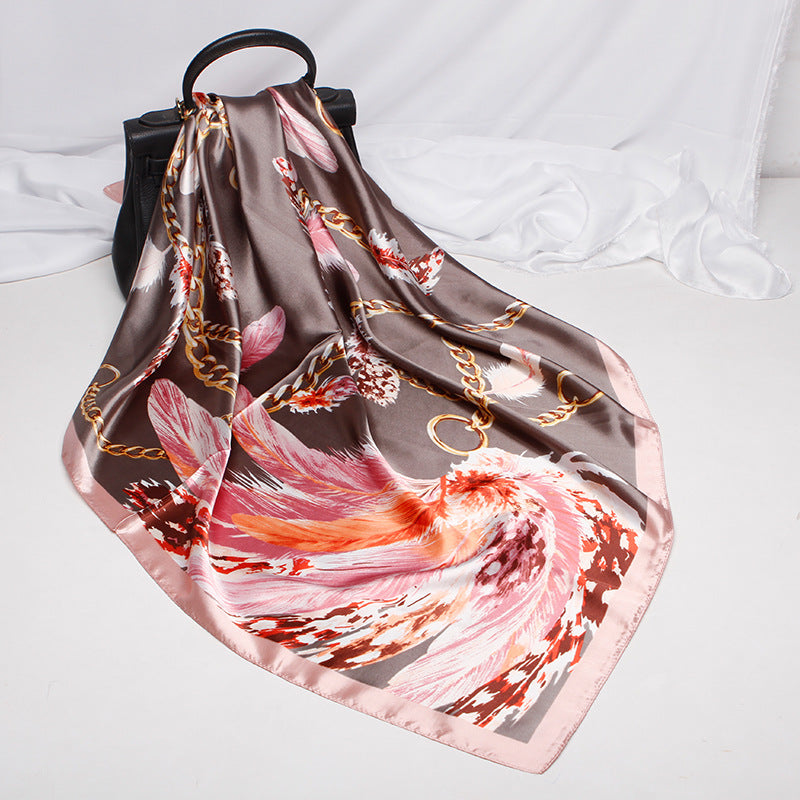 Imitation Silk Handbags Satin Silk Scarf - Fashionner