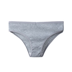 Women's Cotton Breathable Threaded Briefs - Fashionner