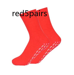 Hot Moxibustion Massage Health Care  Warm Feet Cold Socks - Tourmaline Thermal Circulation Self-Heating Shaping Socks, Tourmaline Acupressure Self-Heating Shaping