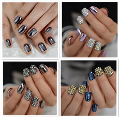 Metal false nails for women - Fashionner